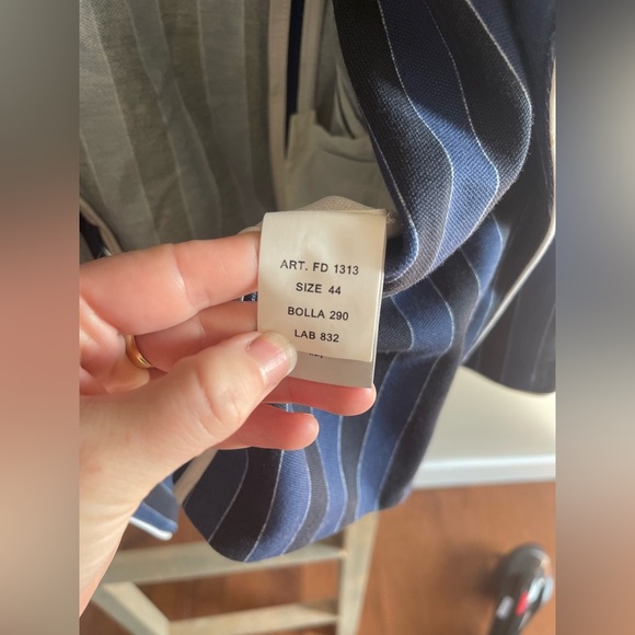 Circolo 1901 Blue Striped cotton Blazer - Picture 8 of 9